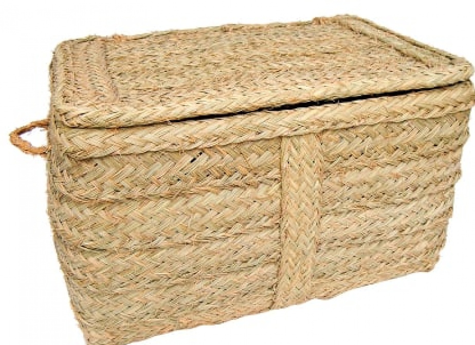 Baúl infantil de fibra vegetal de 150 cm - Muebles de almacenaje
